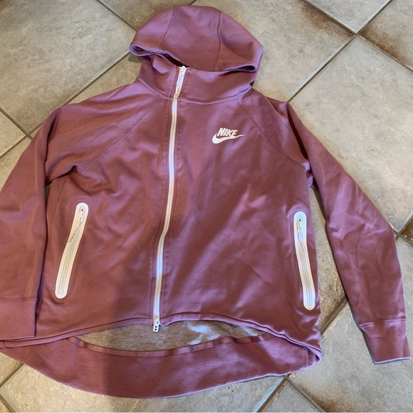 Nike Purple Tech Fleece Full Zip - Picture 2 of 3
